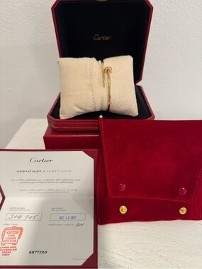 Cartier Just Unclou Yellow Gold with Diamonds. Size 15